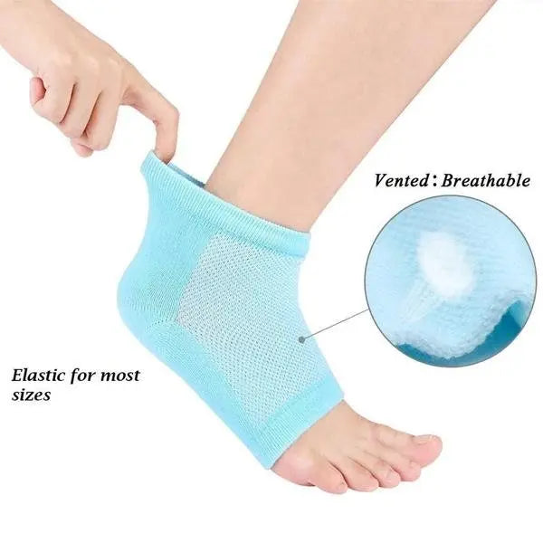 Silicone Gel Heel Socks for Heel Pain Relief | Moisturizing & Cushioned Support - Chestore