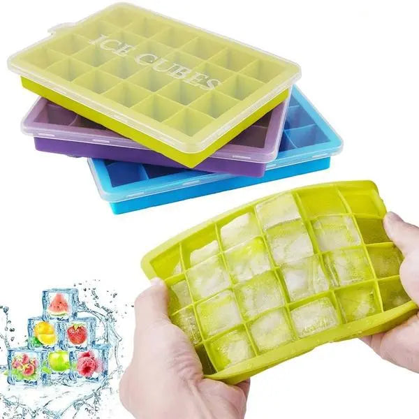 Silicone Ice Cube Tray – 24 - Cavity Flexible & Easy - Release Ice Mold - Chestore