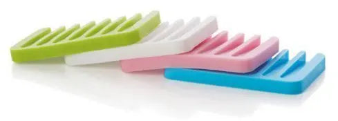 Silicone Soap Holder | Soap Dish Stand Saver Tray for Shower & Bathroom - Chestore
