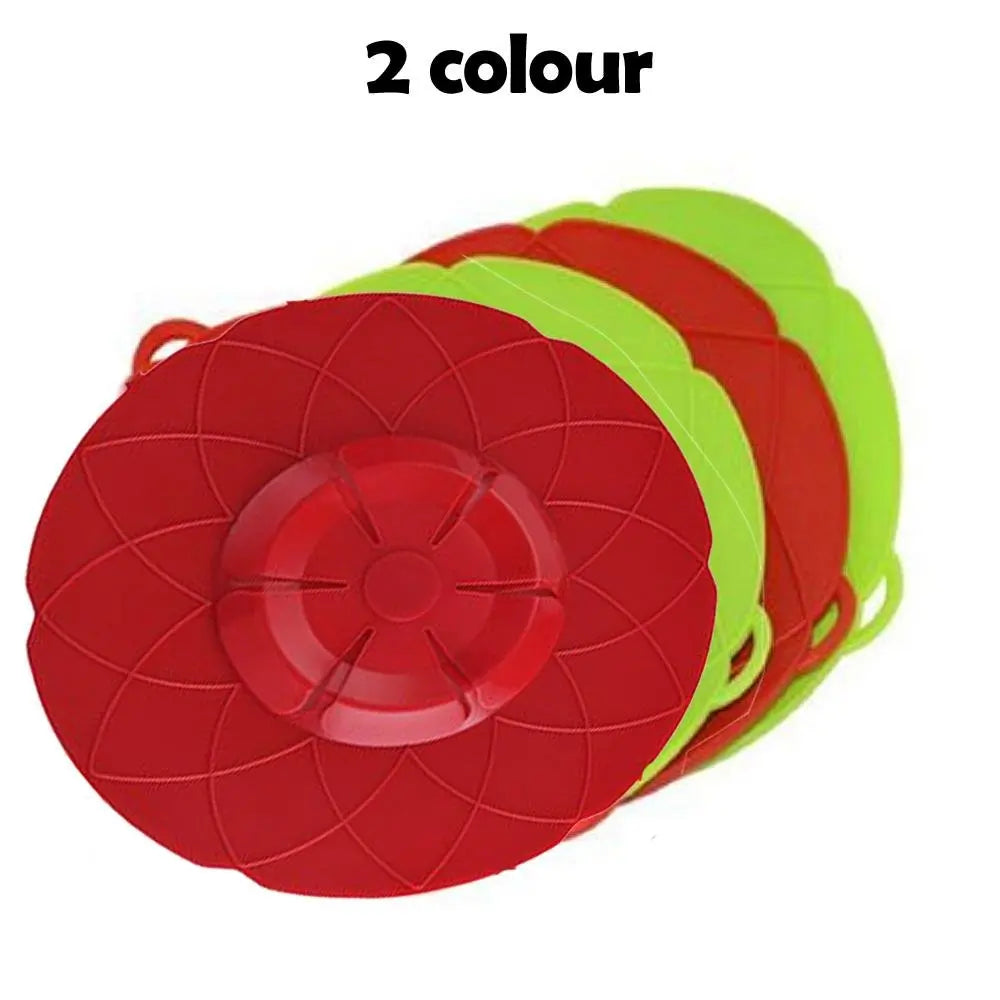 Multifunctional Silicone Lid Cover for Pots & Pans – Spill - Proof & Heat - Resistant - Chestore