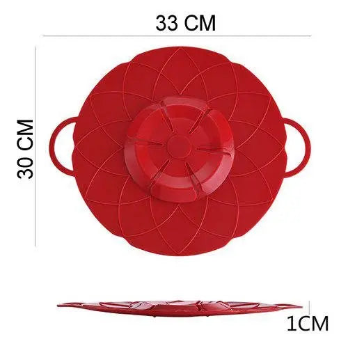 Multifunctional Silicone Lid Cover for Pots & Pans – Spill - Proof & Heat - Resistant - Chestore