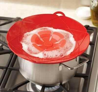 Multifunctional Silicone Lid Cover for Pots & Pans – Spill - Proof & Heat - Resistant - Chestore