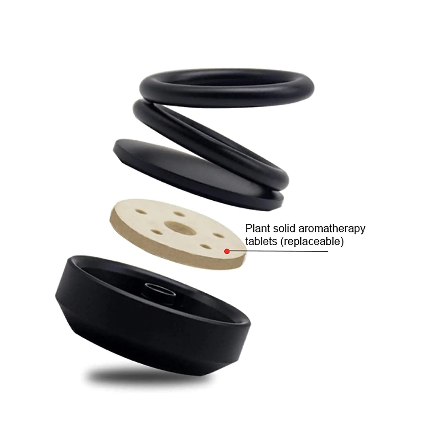 Solar - Powered Car Aroma Diffuser – 360° Rotating Car Air Freshener - Chestore