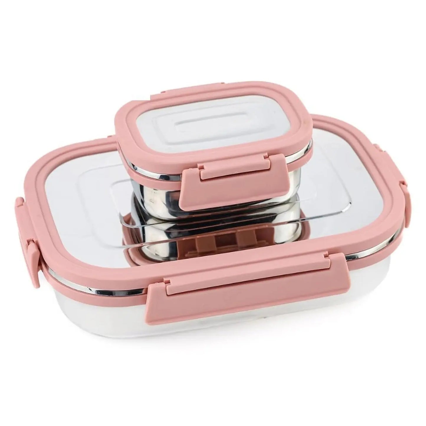 Premium Stainless Steel Leak - Proof Airtight Lunch Box Set – 900ml & 200ml (2 Pcs) - Chestore