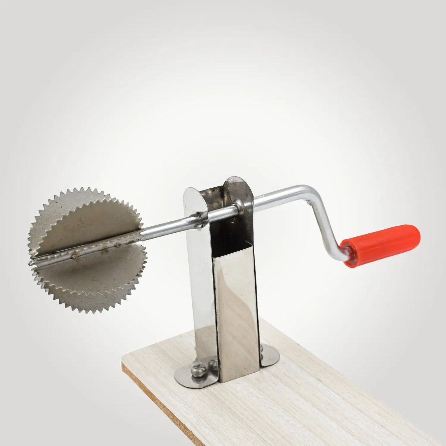 Stainless Steel Coconut Scraper with Wooden Base – Easy & Efficient - Chestore