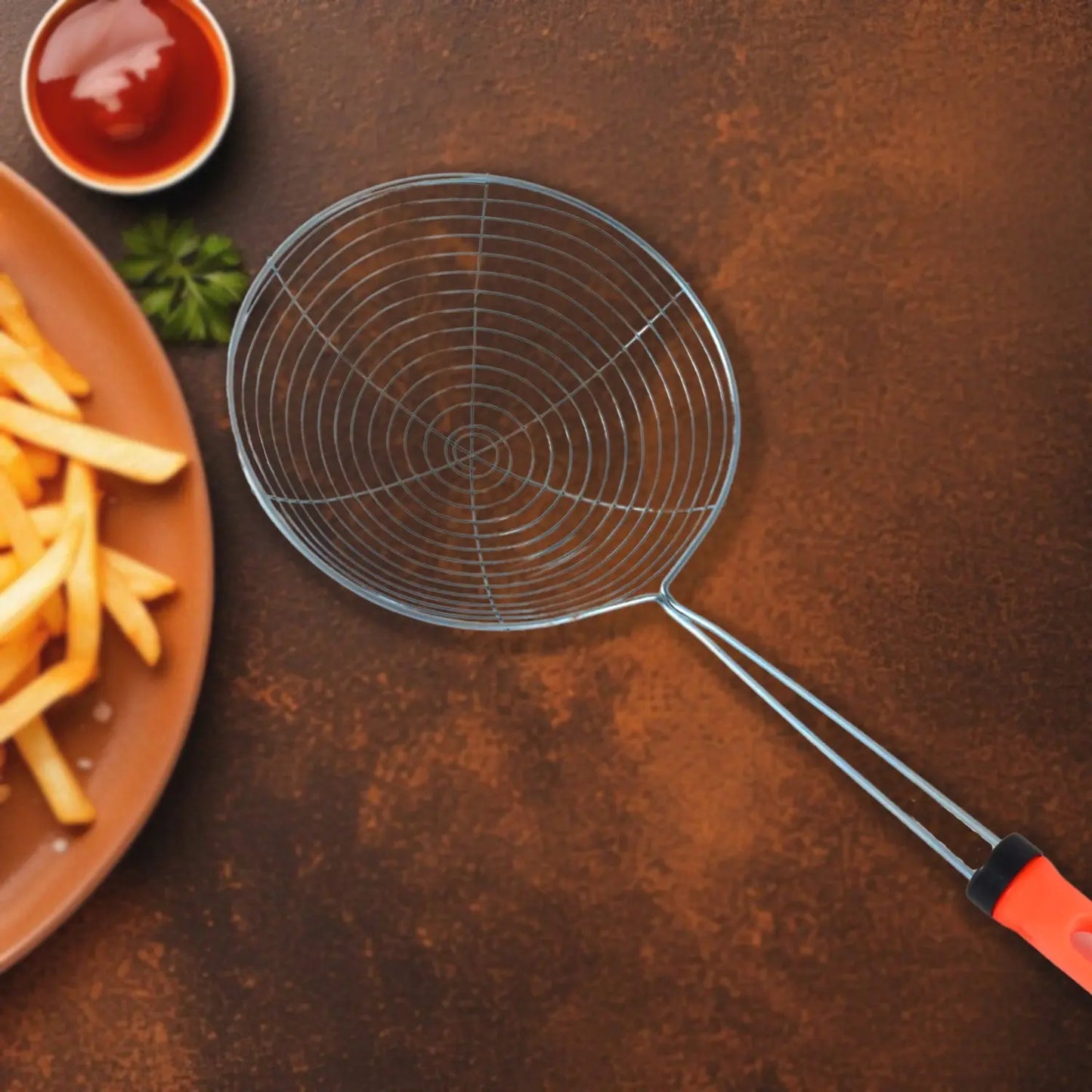 Stainless Steel Deep Fry Strainer – Durable, Heat - Resistant & Oil Draining 🍟🔥 - Chestore