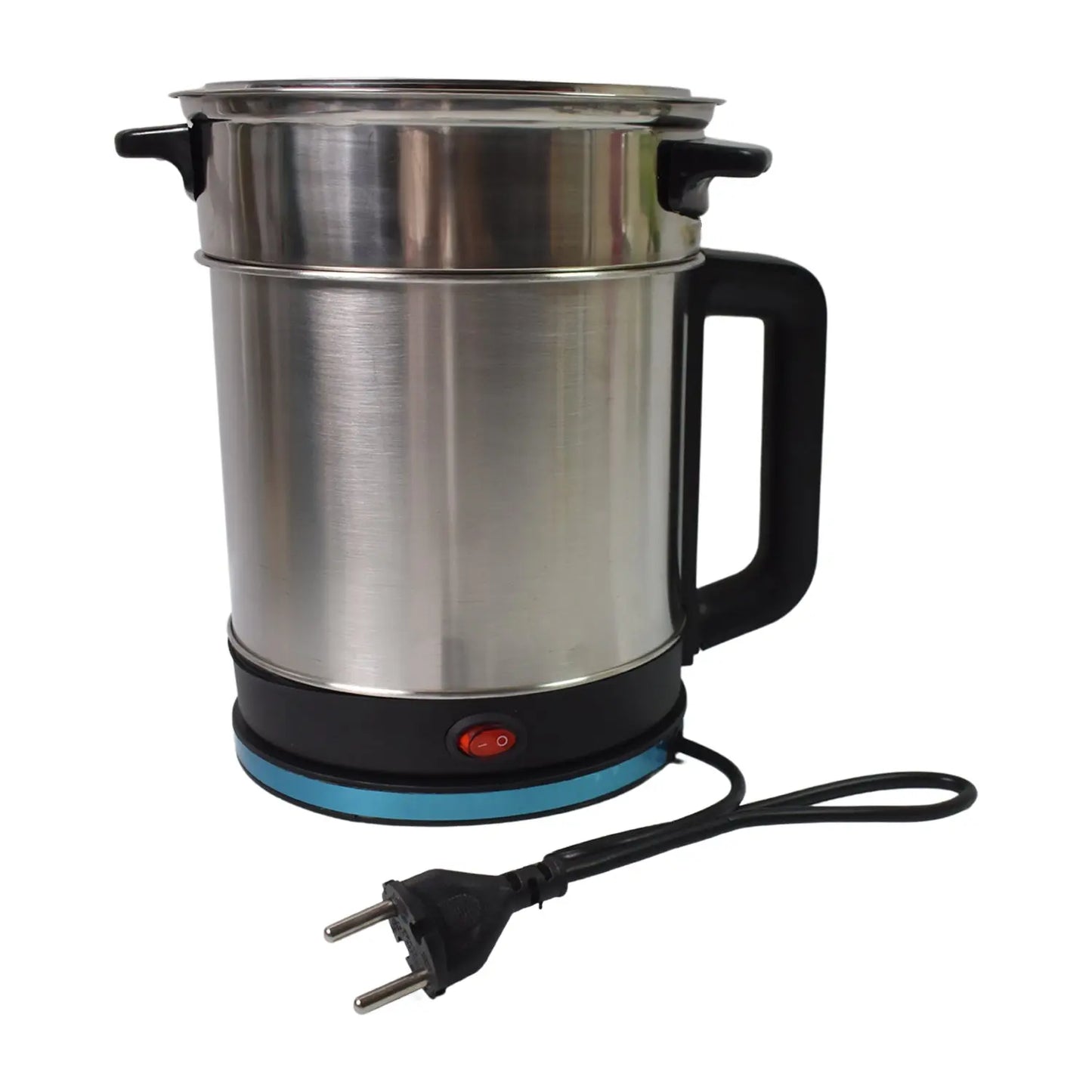 🍲 Stainless Steel Electric Soup Pot with Lid – Multi - Cooker Kettle (800W, 2.5L) - Chestore
