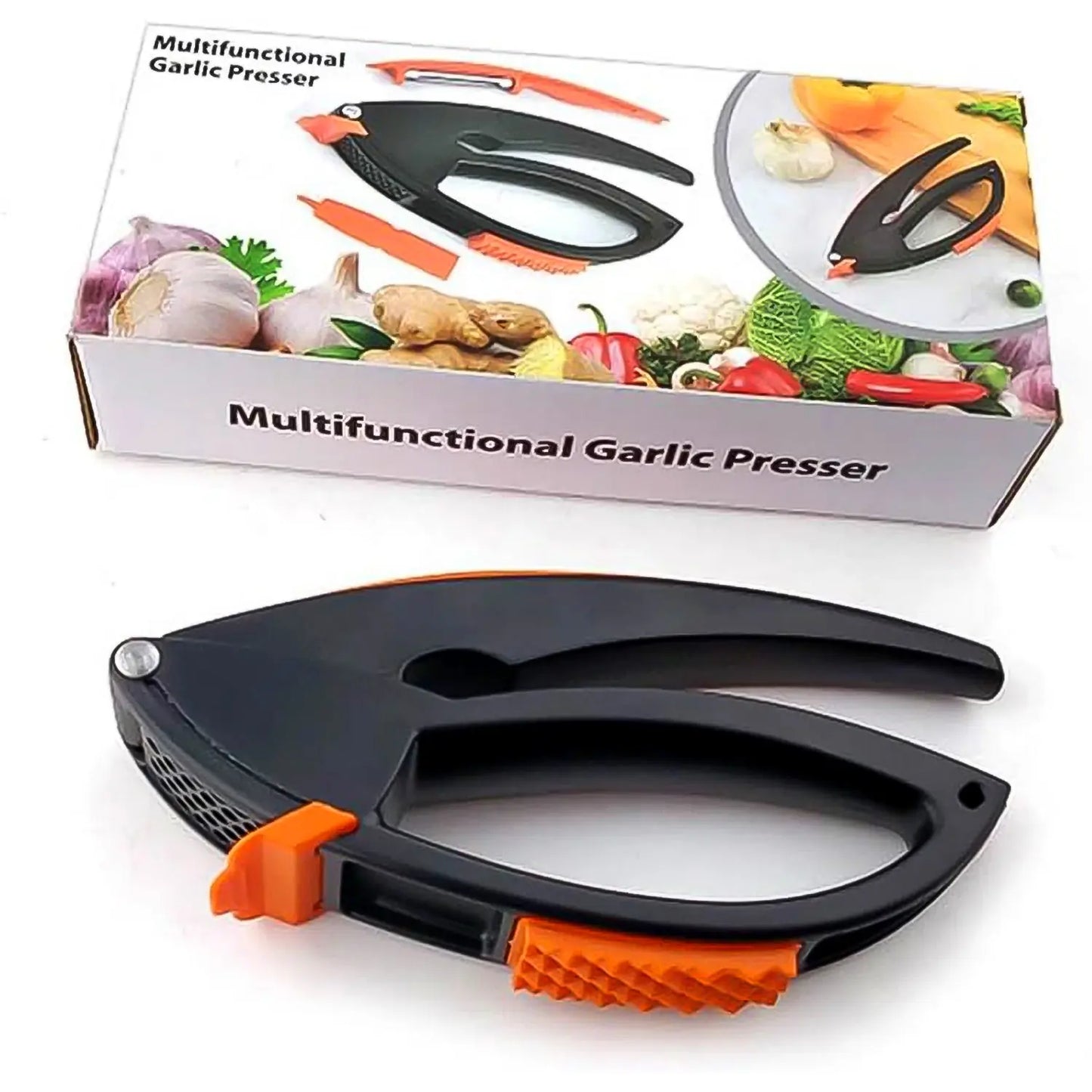Multifunctional Garlic Press – Easy Mincing & Crushing Tool for Kitchen - Chestore