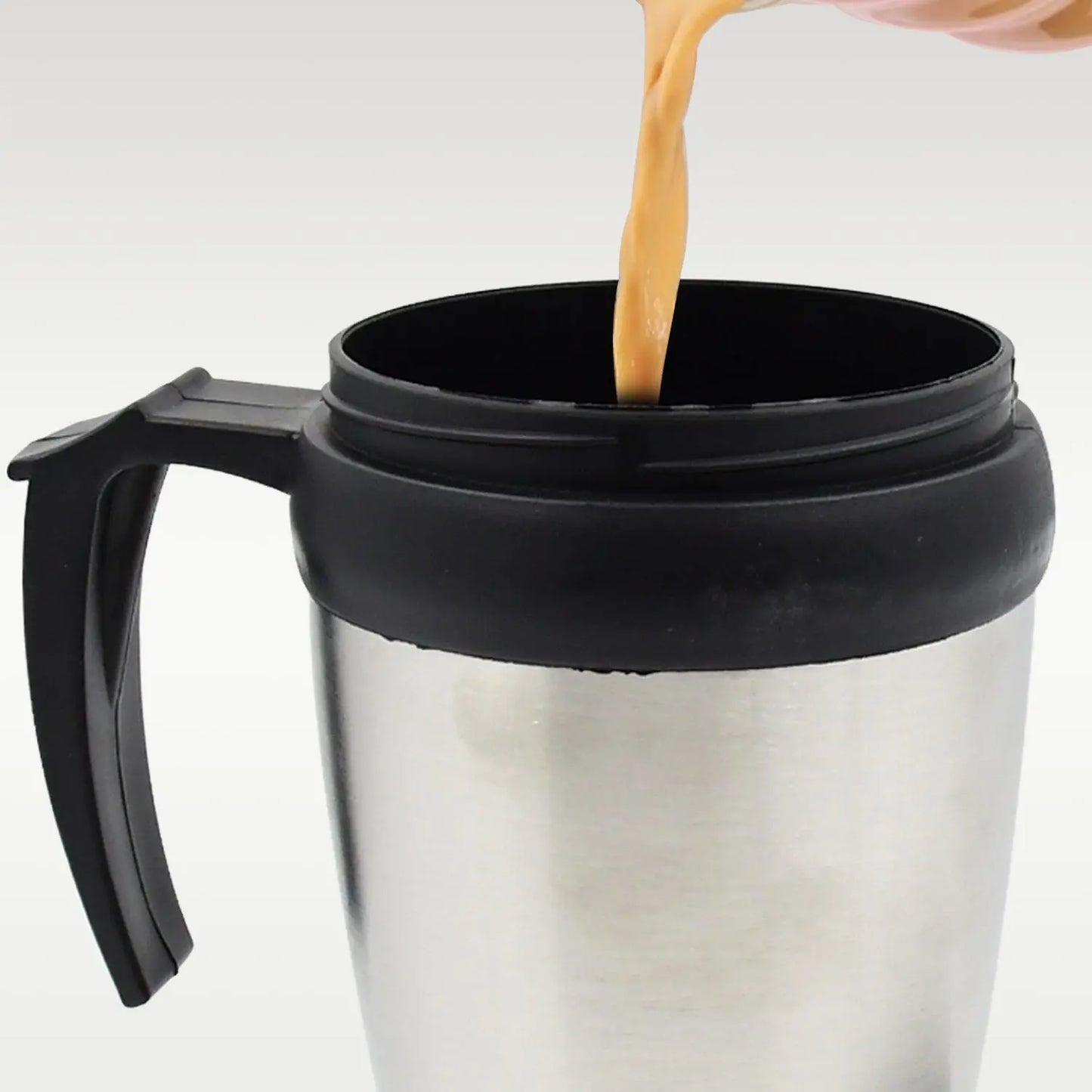 Stainless Steel Vacuum Glass Insulated Coffee Cups with Lid & Handle – Double - Walled Travel Mug - Chestore