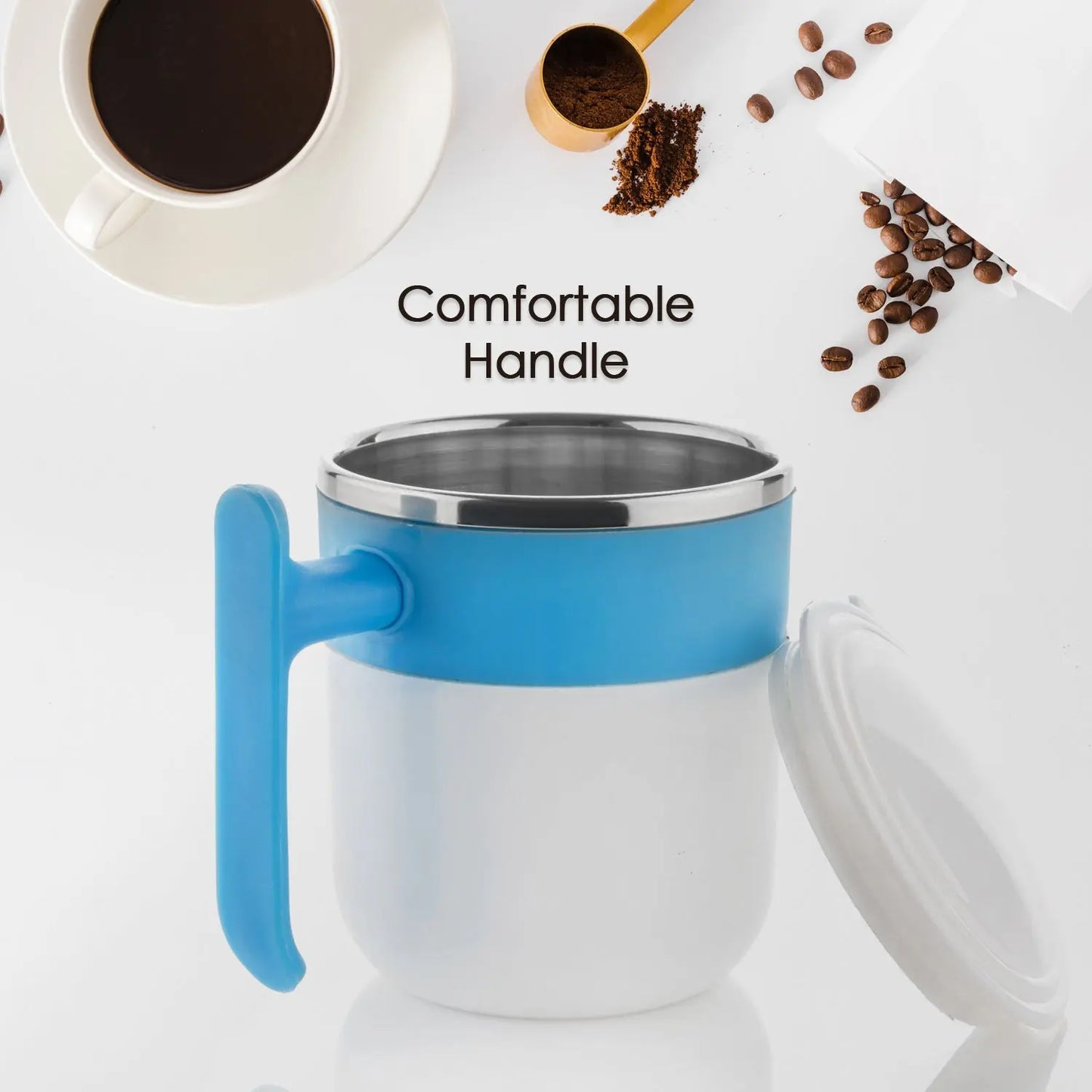 ☕ Stainless Steel Insulated Coffee/Tea Mug with Lid – 1 Pc - Chestore