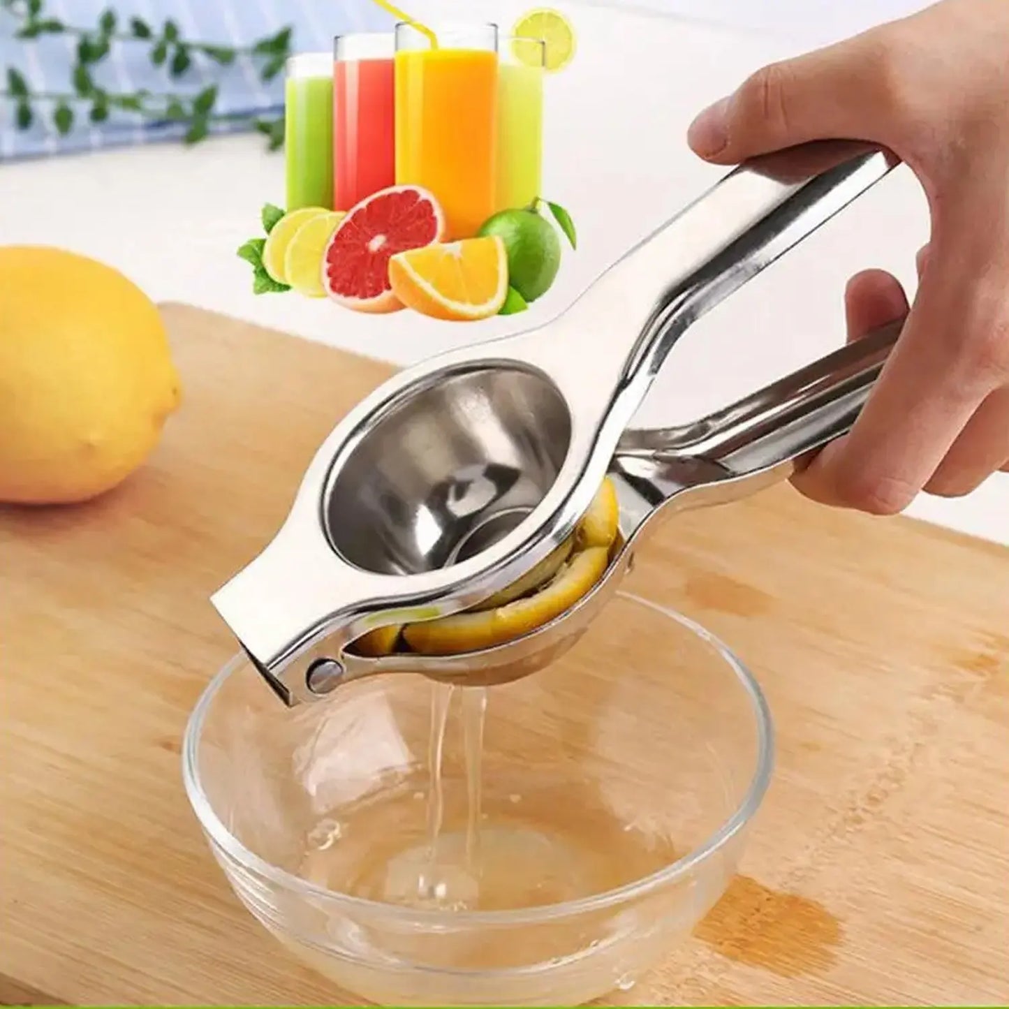 Stainless Steel Lemon Squeezer | Heavy - Duty Hand Juicer for Citrus Fruits - Chestore