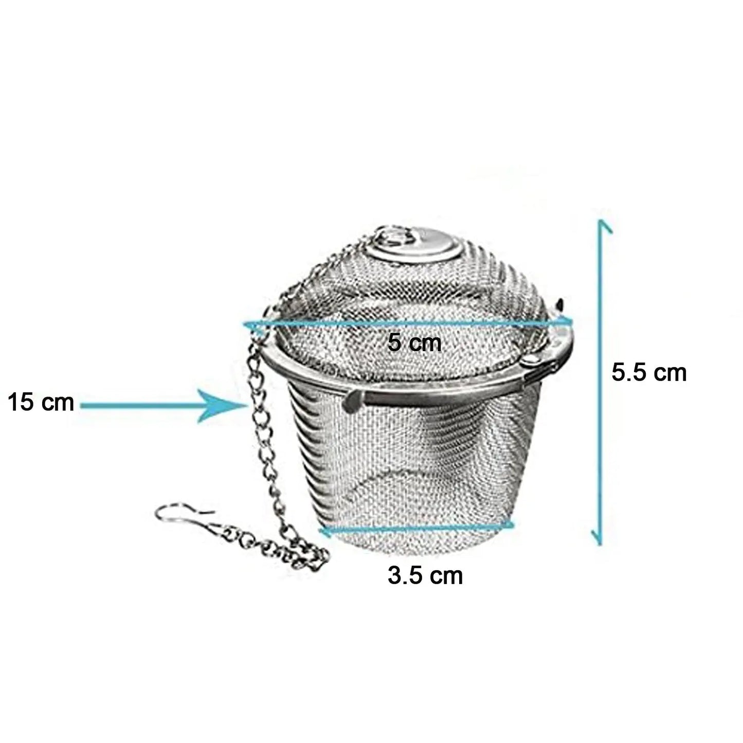 Stainless Steel Spice & Tea Infuser Mesh Ball – Locking Filter - Chestore
