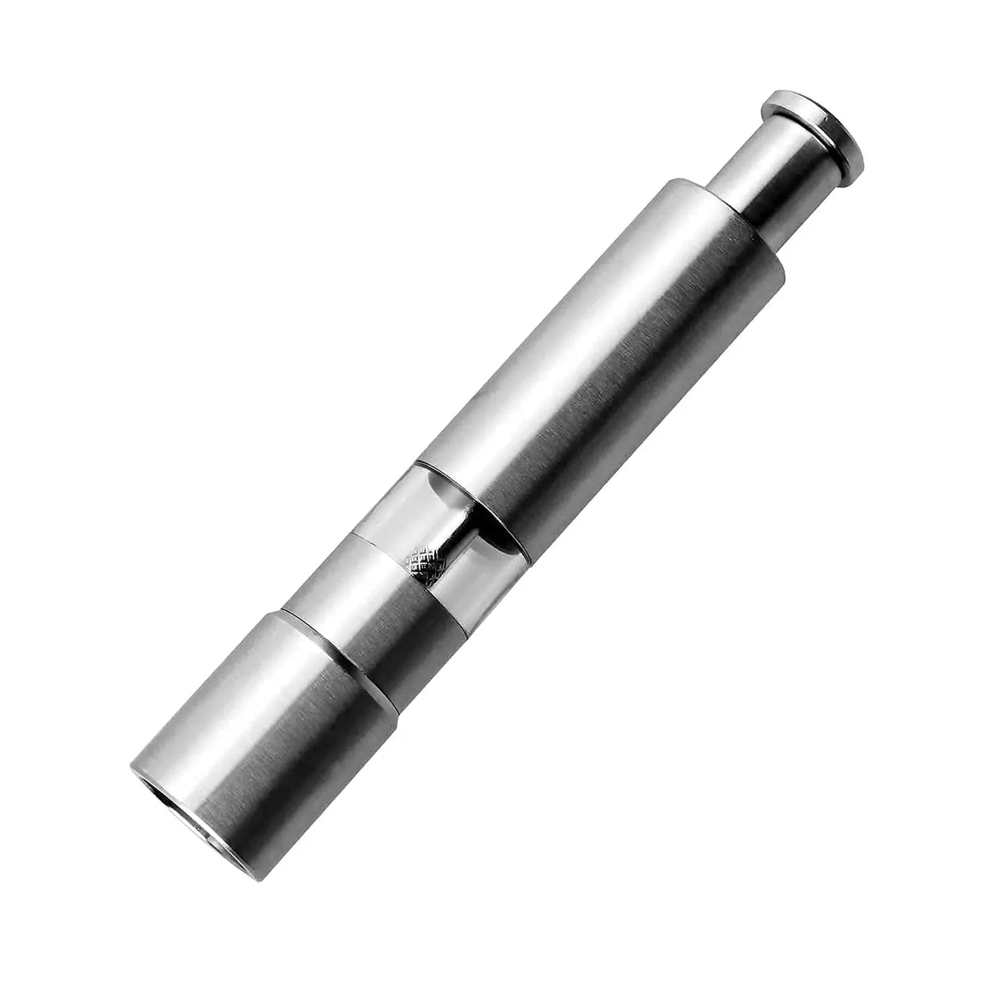 Stainless Steel Thumb Presser Salt & Pepper Grinder – One - Handed Spice Mill - Chestore