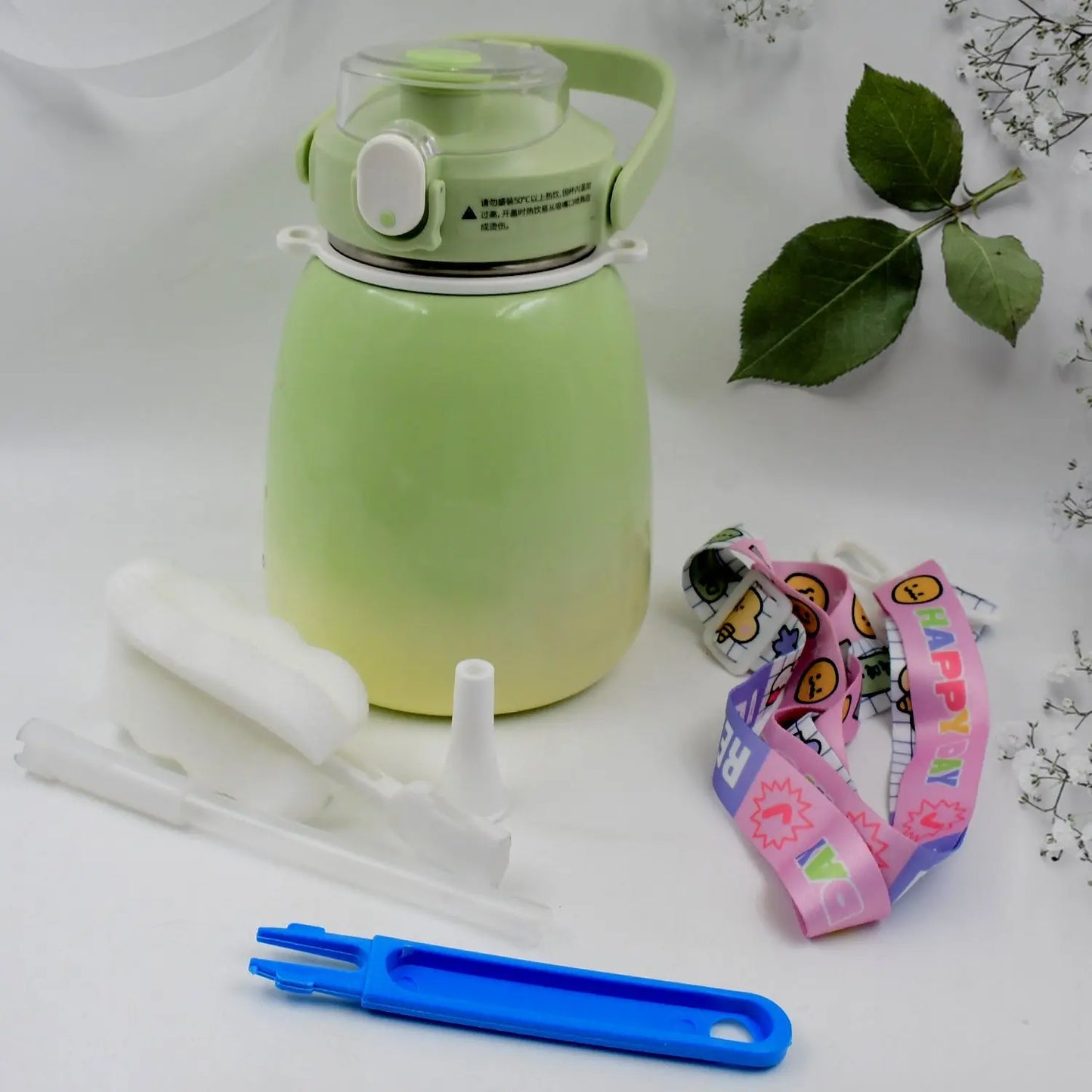 Stainless Steel Vacuum Insulated Mug Bottle with Handle – 1200 ML, Double - Walled Travel Cup - Chestore