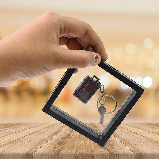 Suitcase Shape Nail Clipper Keychain With Key 3d Floating Frame Display Case (1 Set) - Chestore