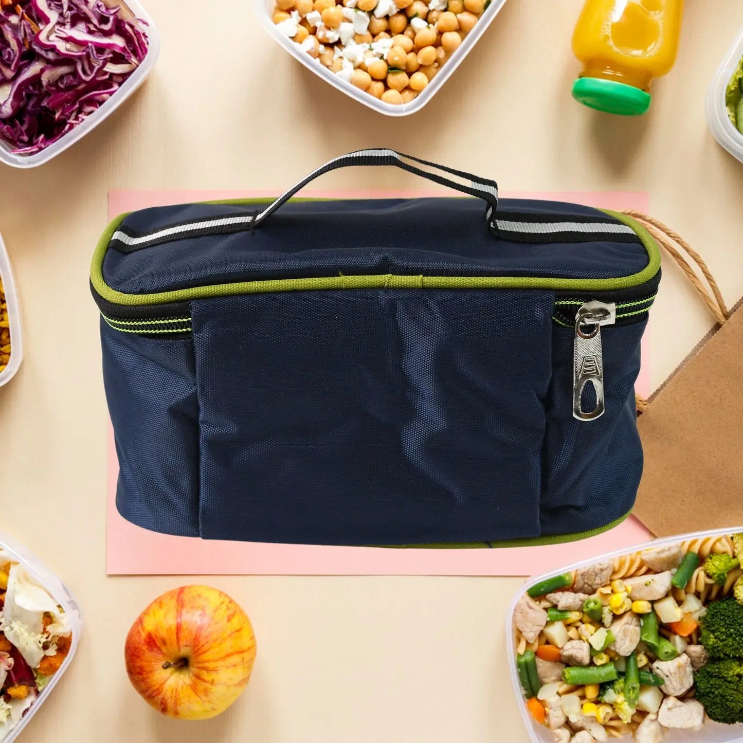 🍱 Sumo Lunch Box with Lunch Bag – 2 Pc Plastic Lunch Box + Spoon & Fork Set - Chestore