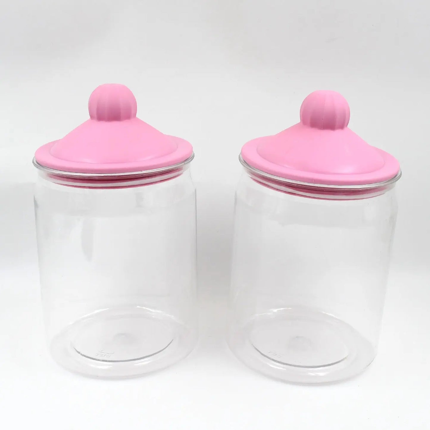 Transparent Kitchen Plastic Container Jar Set – 2 Pcs (1100ml) | Airtight & Durable - Chestore