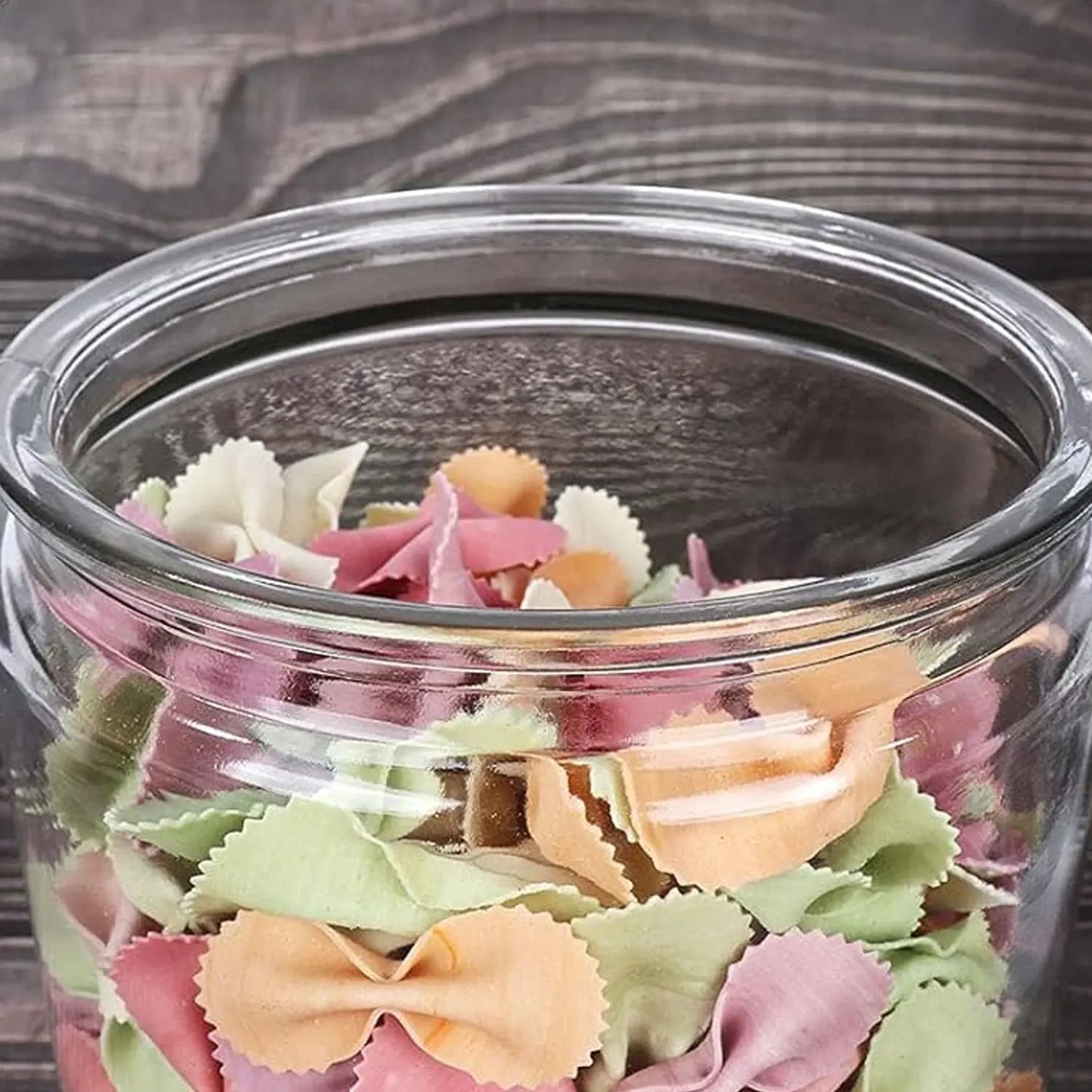 Transparent Kitchen Plastic Container Jar Set – 2 Pcs (1100ml) | Airtight & Durable - Chestore