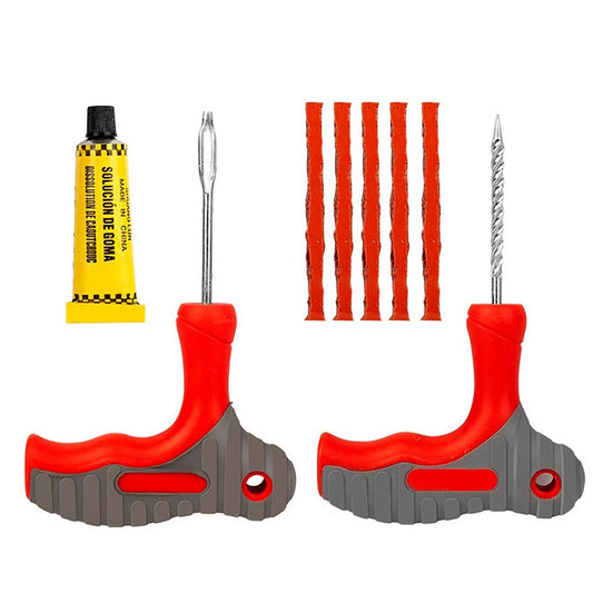 4 - in - 1 Universal Tubeless Tyre Puncture Repair Kit – Quick Flat Fix Tool Set for Cars & Bikes 🛞🔧🚗 - Chestore