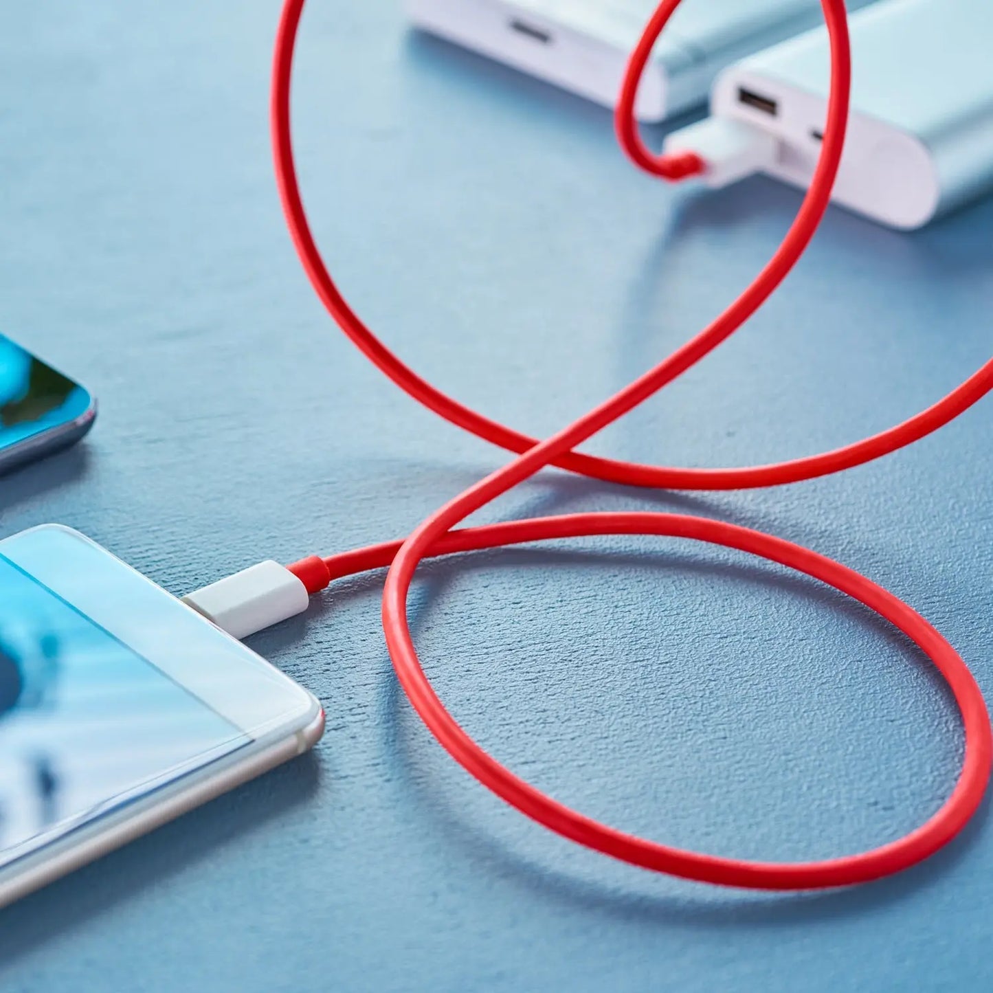 Unique Type - C Dash Charging USB Data Cable – Fast Charging & Data Transfer for C - Type Mobiles, 1 Meter (Red) ⚡📱 - Chestore