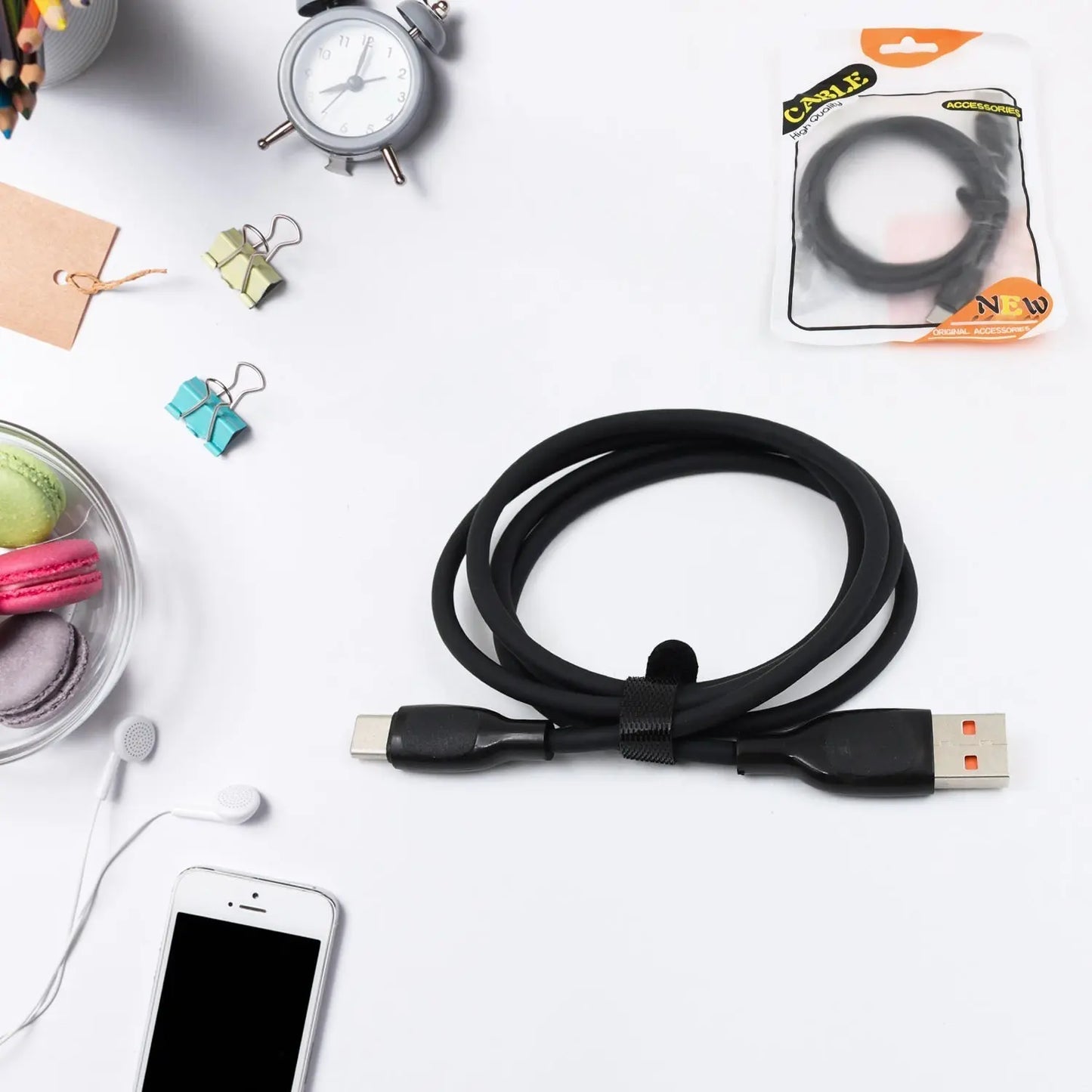 Type - C Data Cable – Fast Charging Cable (1 Meter, Approx.) for Quick Charging & Data Transfer - Chestore