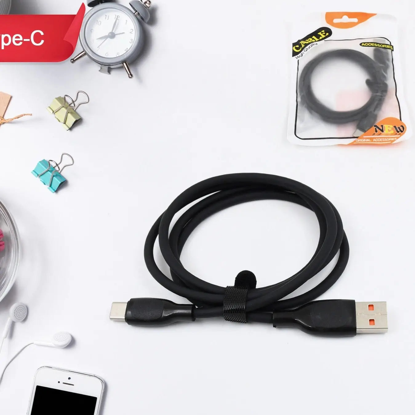 Type - C Data Cable – Fast Charging Cable (1 Meter, Approx.) for Quick Charging & Data Transfer - Chestore