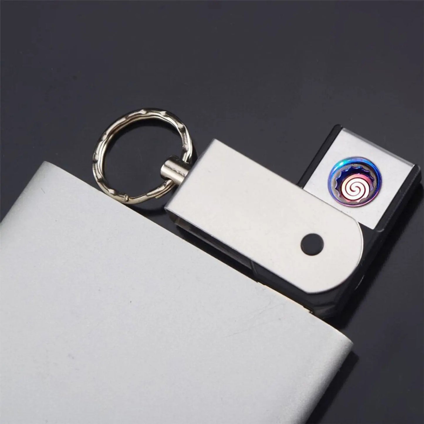 USB Mini Portable Rechargeable Lighter – Slim Metal Flameless Windproof Lighter - Chestore