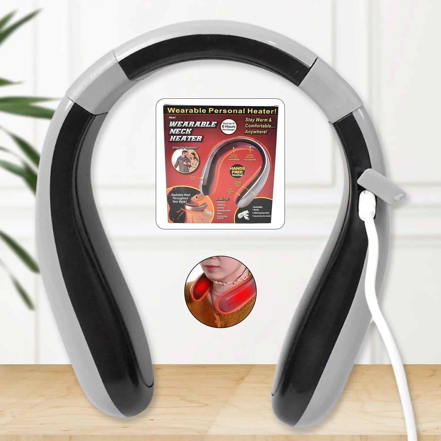 Usb Type C Rechargeable - Wearable Neck Heater (1 Pc) - Chestore