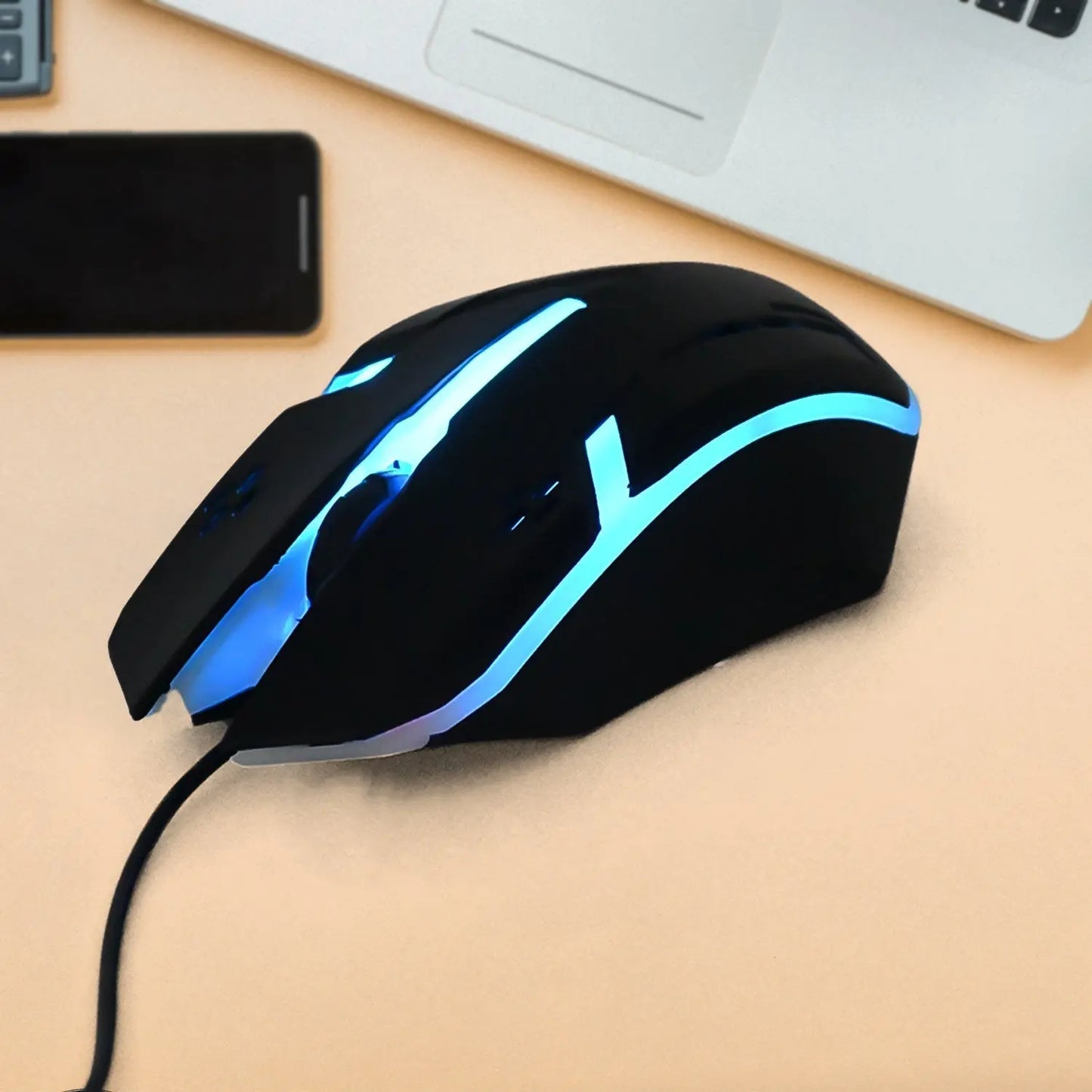 USB Wired Optical Mouse for Computer & Laptop – Ergonomic, High Precision – 1 Pc - Chestore