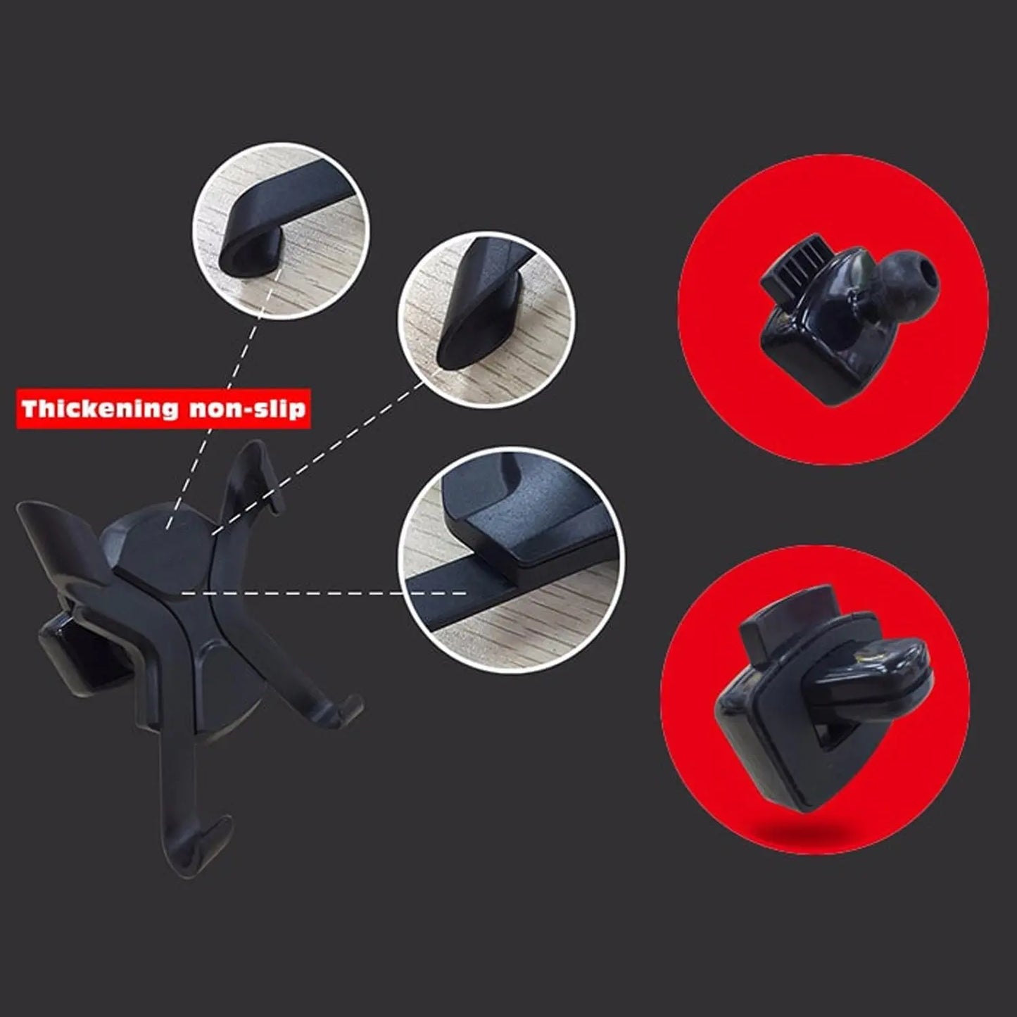 2PC Car Air Vent Mobile Holder – Universal Phone Mount for Secure Driving 📱🚗🧲 - Chestore