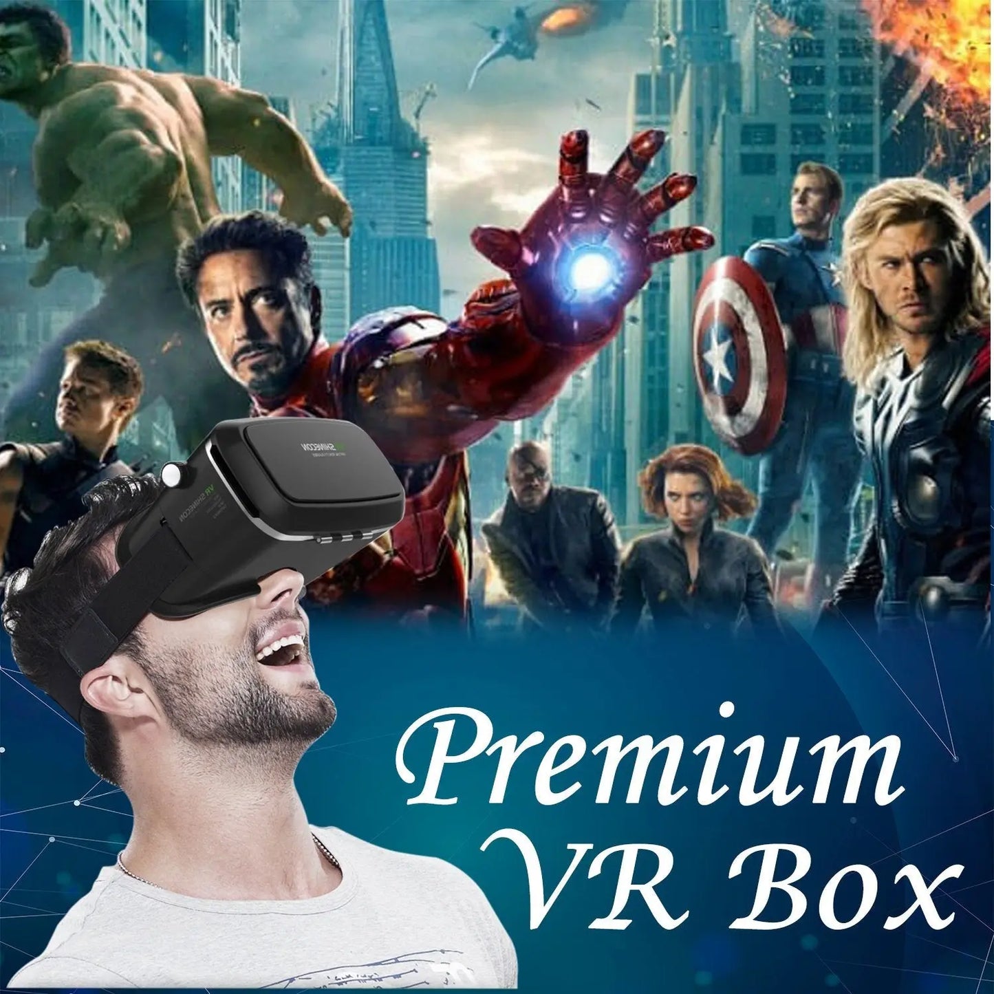 VR Pro Virtual Reality 3D Glasses Headset – Immersive Gaming & Entertainment Experience - Chestore