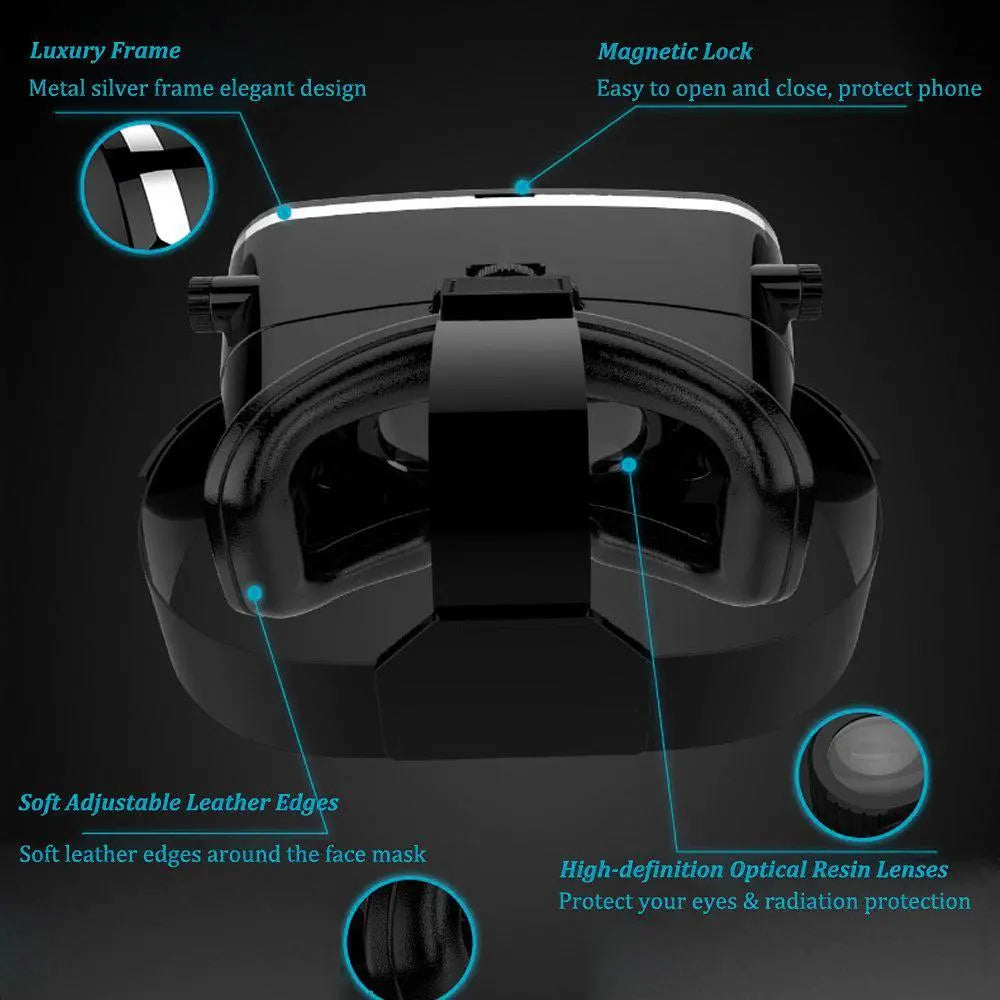 VR Pro Virtual Reality 3D Glasses Headset – Immersive Gaming & Entertainment Experience - Chestore
