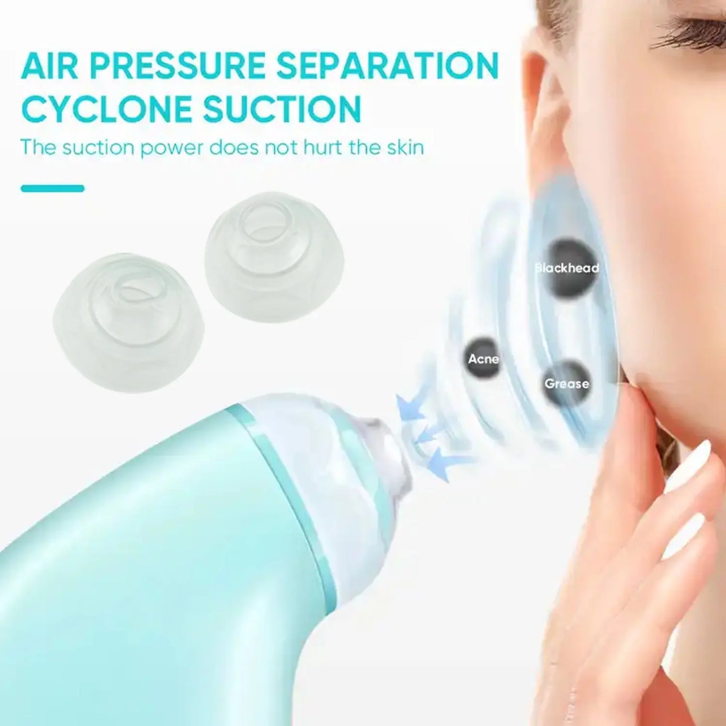 Vacuum Blackhead Remover – Deep Pore Cleanser & Facial Lifting Massager | Mini Handheld Spot Reduction Tool for Skincare - Chestore