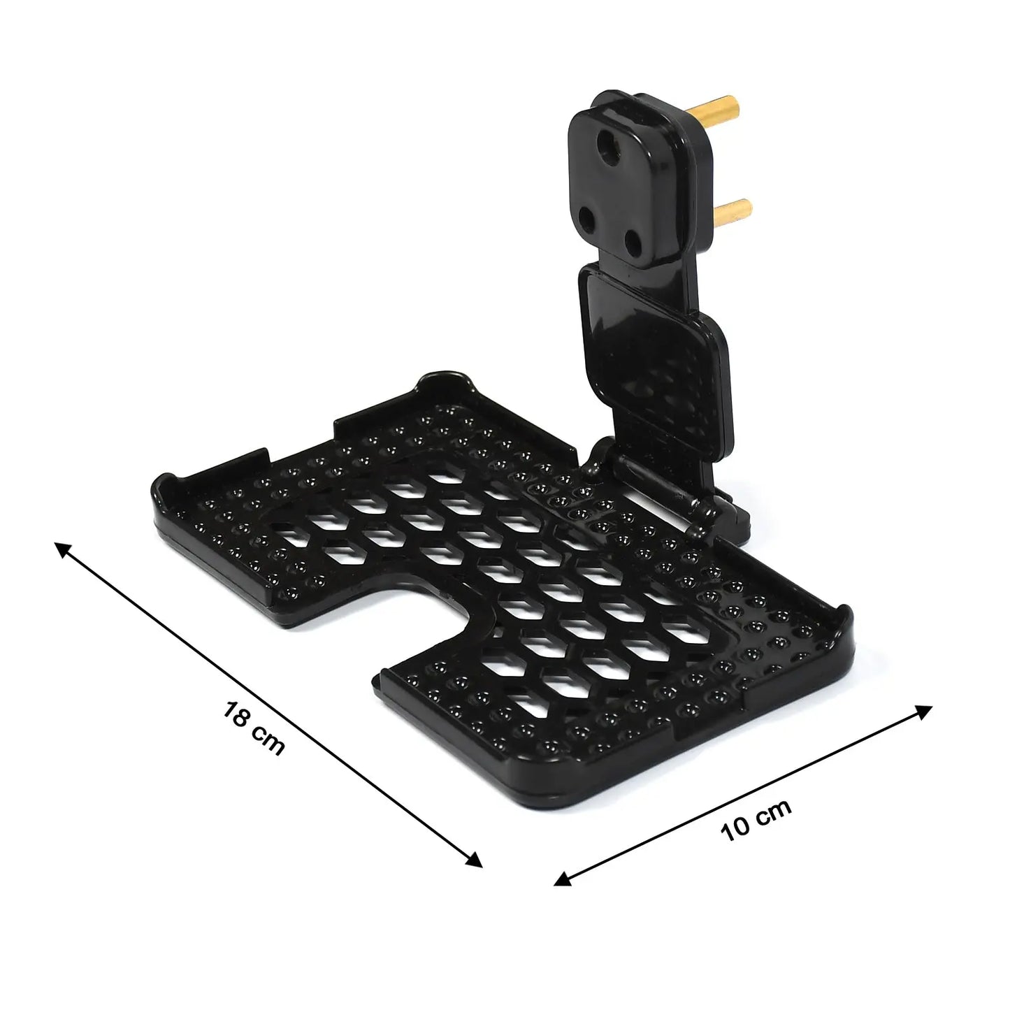 Multi - Purpose Wall Charging Stand – Mobile Holder for Socket Mount (Black) 🔌📱⚫ - Chestore