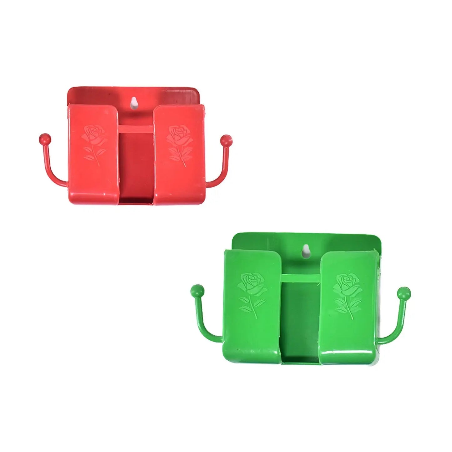 Wall - Mounted Storage Box – Remote Storage Organizer with 2 Side Hanging Hooks 📦🖥️ - Chestore