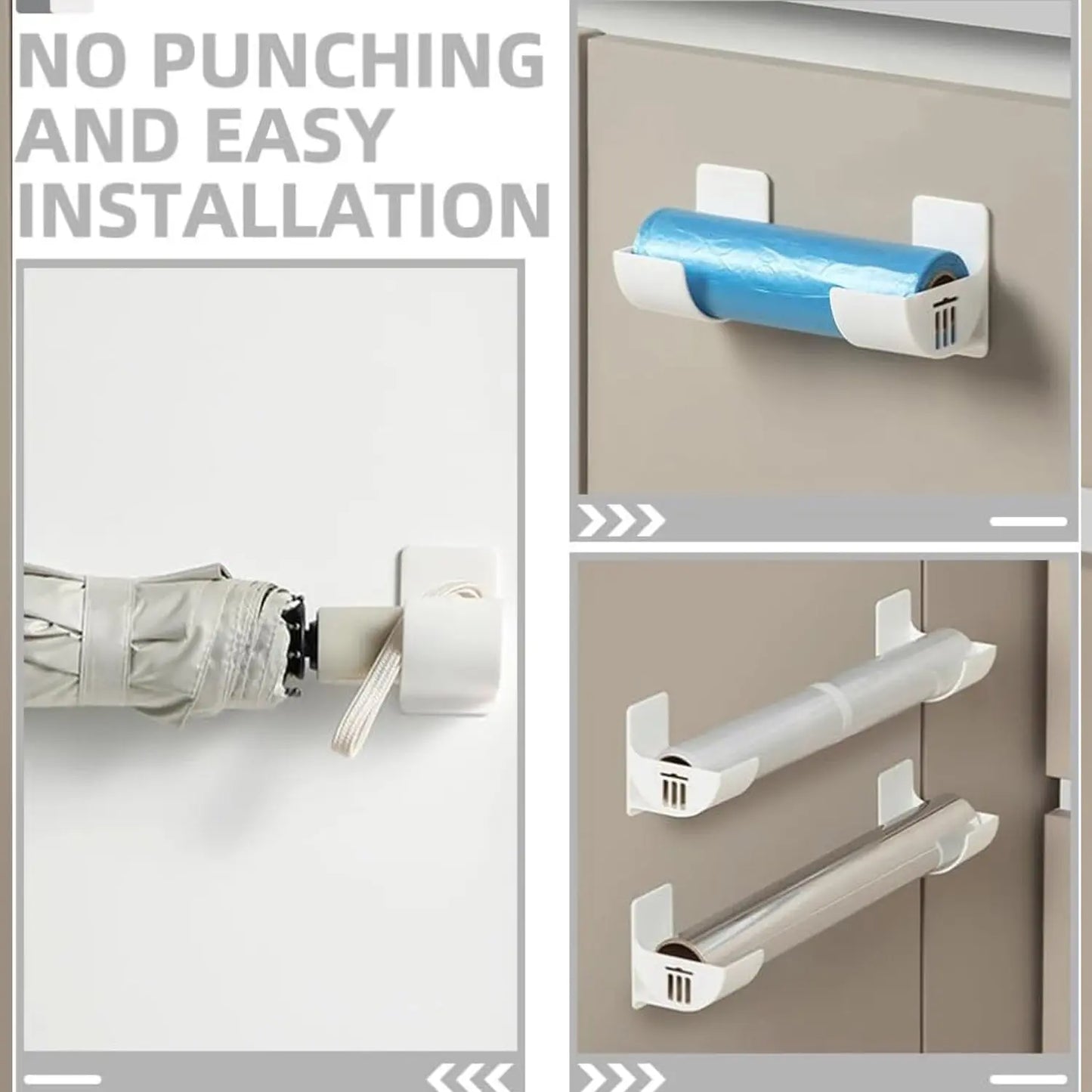 Wall - Mounted Trash Bag Holder – Space - Saving Storage Rack for Kitchen & Home - Chestore