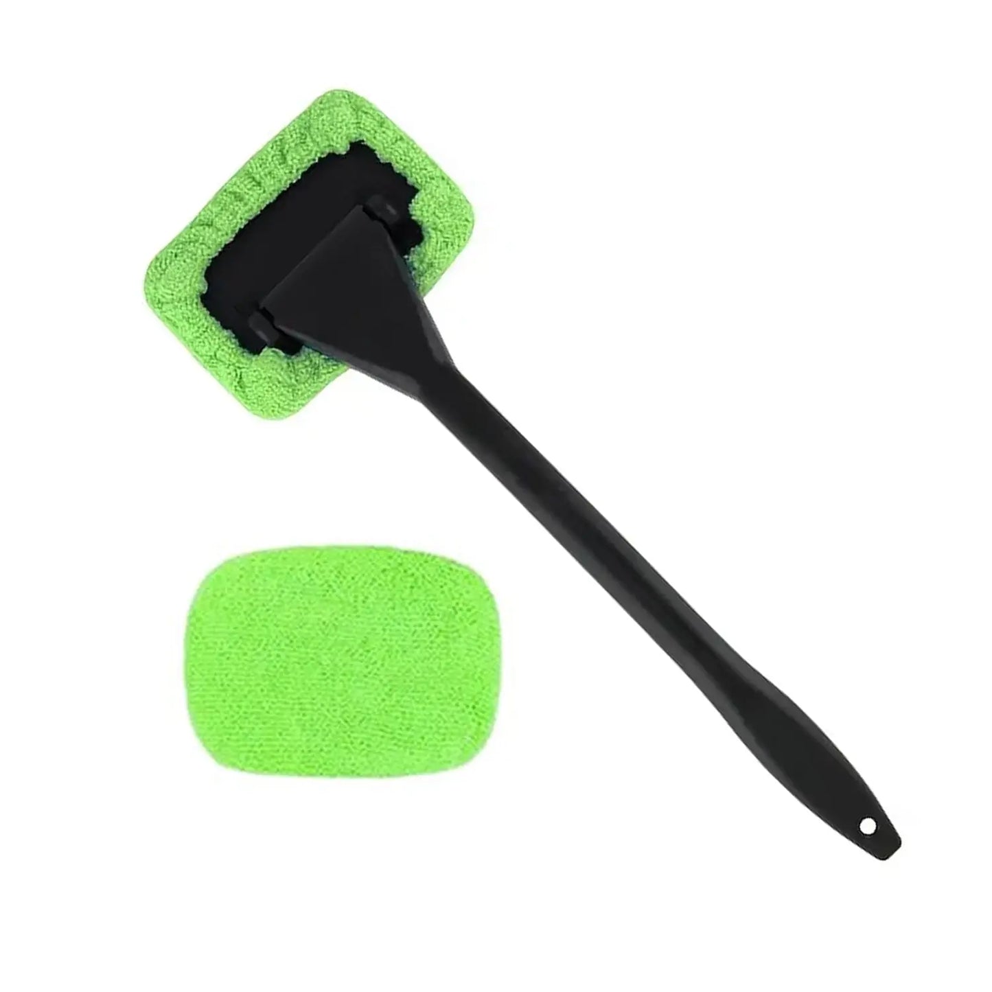 Windshield Glass Cleaner Wiper with Extra Microfiber Cloth – 38cm Long Handle 🧽🚗🪟 - Chestore