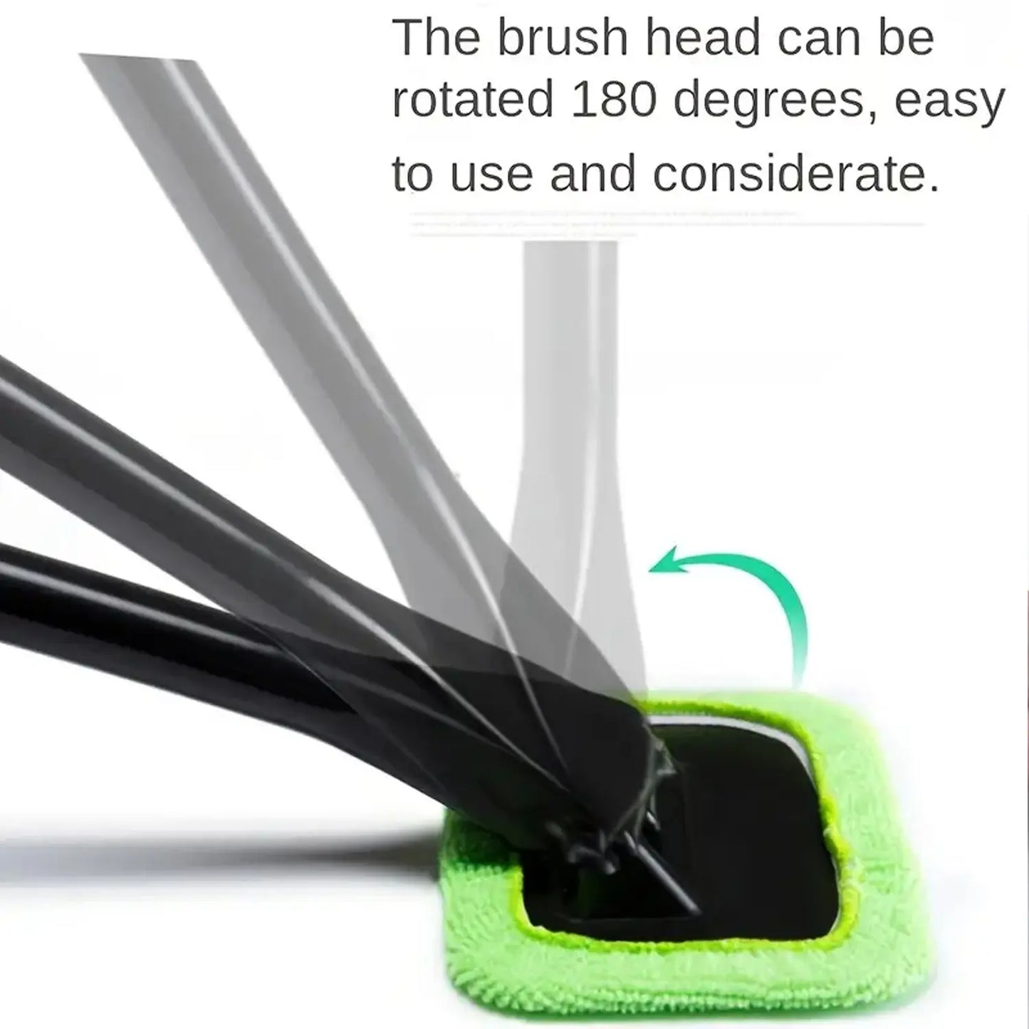 Windshield Glass Cleaner Wiper with Extra Microfiber Cloth – 38cm Long Handle 🧽🚗🪟 - Chestore
