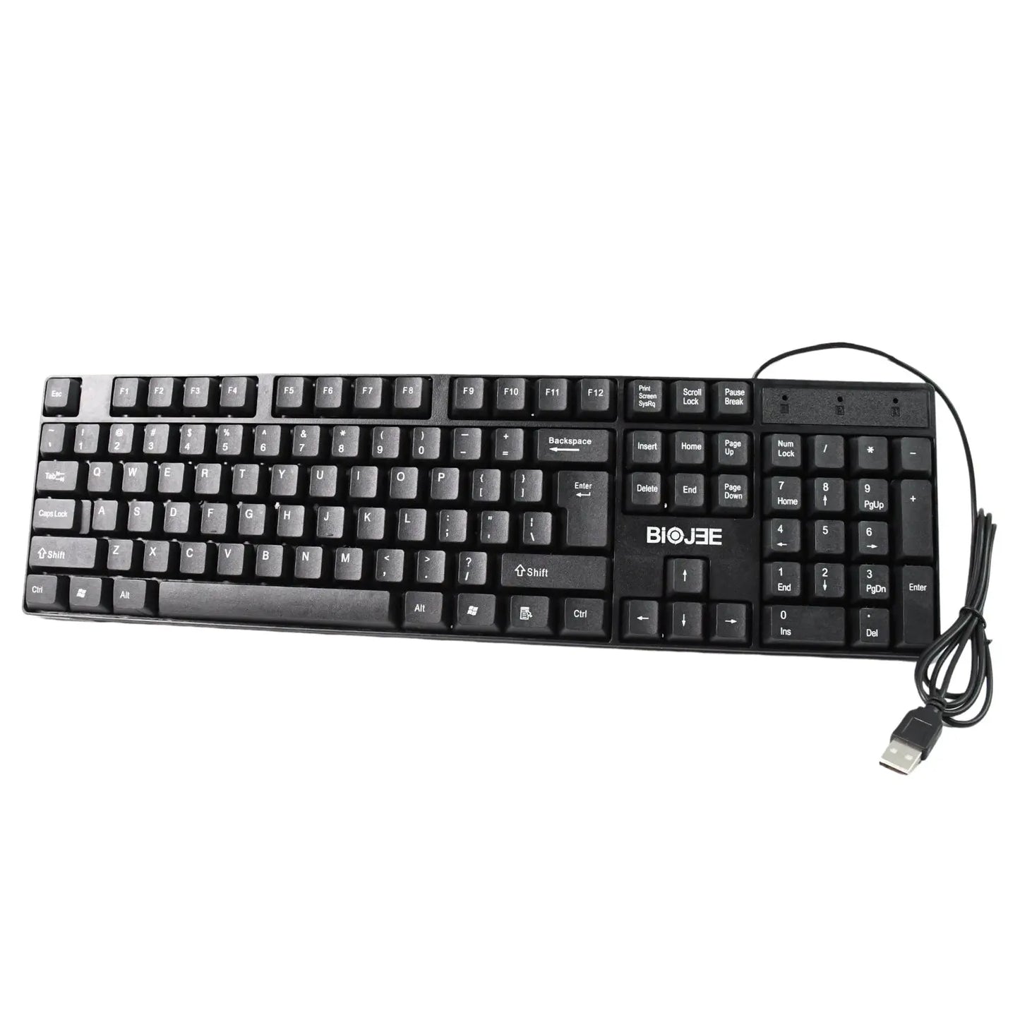 Wired USB Keyboard with 104 Keys | Comfortable Full - Size PC Keyboard – 1 Pc - Chestore