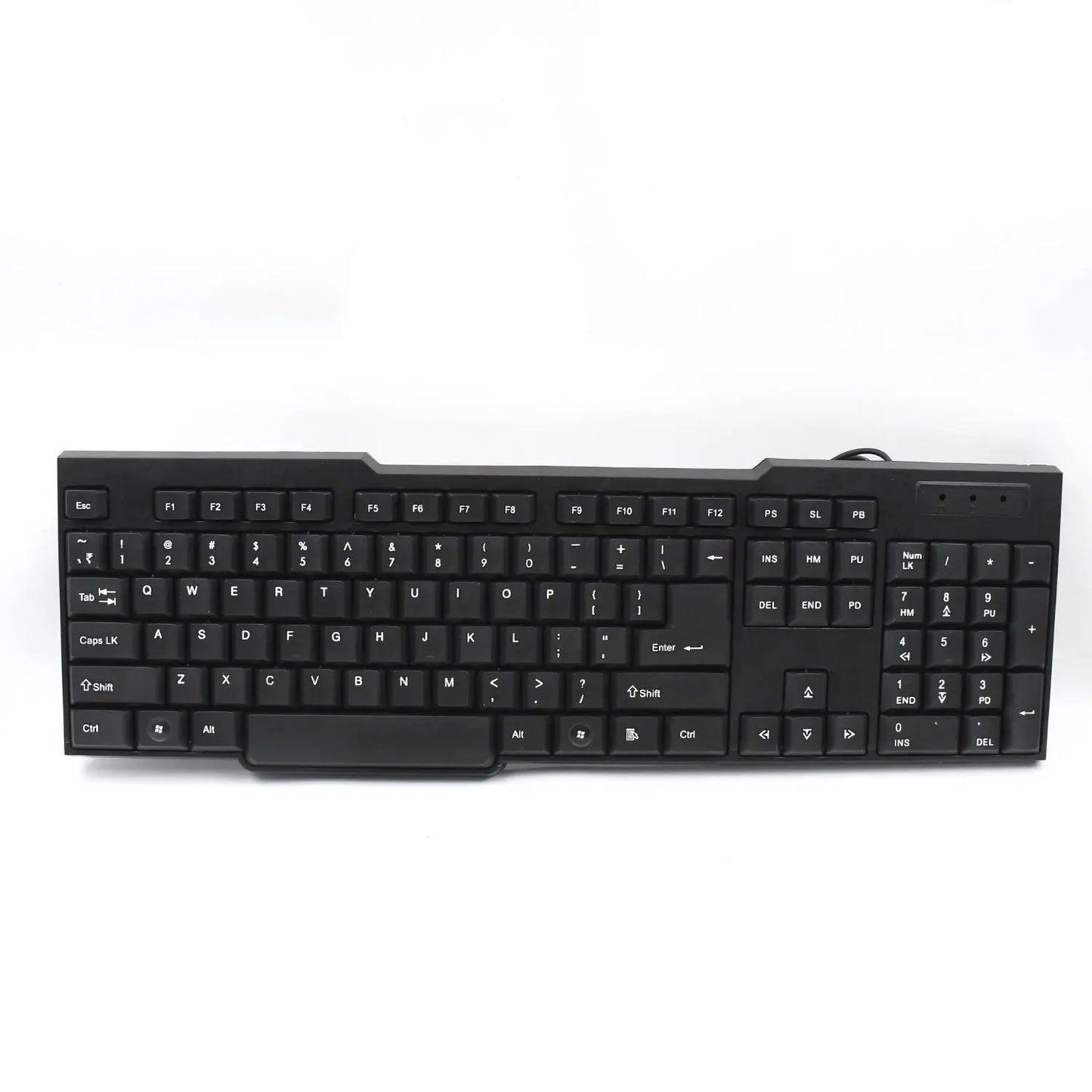 Wired USB Keyboard – 104 Keys | Ergonomic & Durable Keyboard for Home & Office Use | 1 Pc - Chestore
