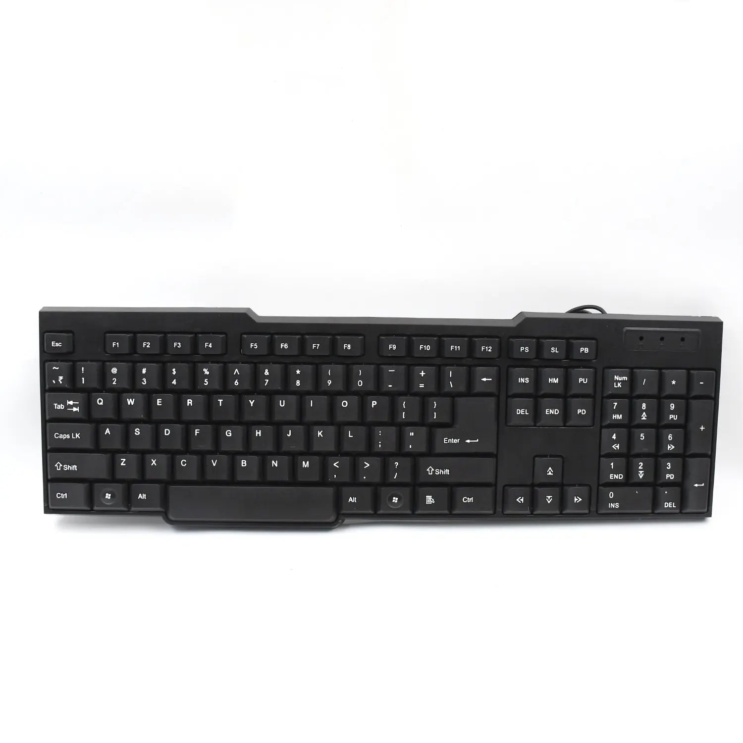 Wired USB Keyboard – 104 Keys | Ergonomic & Durable Keyboard for Home & Office Use | 1 Pc - Chestore