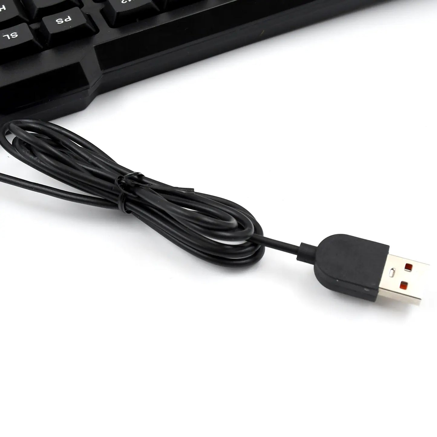 Wired USB Keyboard – 104 Keys | Ergonomic & Durable Keyboard for Home & Office Use | 1 Pc - Chestore