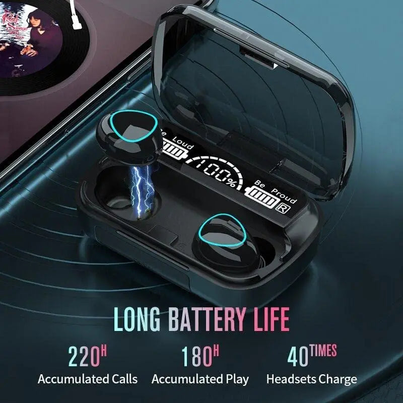 Newest Wireless In - Ear Earbuds – Bluetooth 5.0 Sport Headset with Bass & Built - In Mic - Chestore