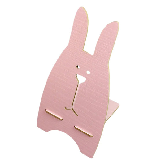Wooden Rabbit Design Mobile Stand – Cute & Sturdy Phone Holder 🐰📱✨ - Chestore
