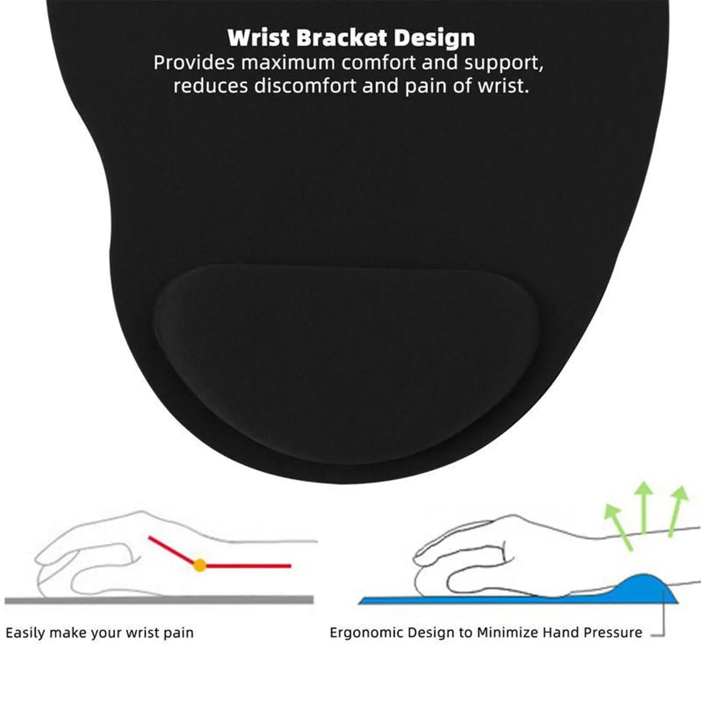 🖱️ 6161 Wrist Support Mouse Pad – Ergonomic Comfort for Long Hours - Chestore
